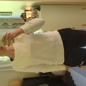 Lululemon white raglan sweatshirt